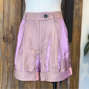 NWT RtA Bermuda Shorts in Iridescent Rose Sz 36 (2)